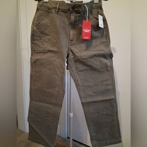 NEW Lucky Brand 181 Relaxed Straight Carpenter Cargo Pants Ashwood Men 34 x 30